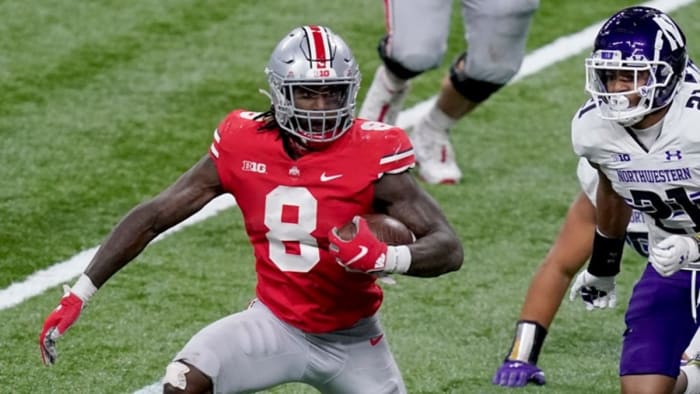 Trey Sermon has proven to be a strong option in the backfield in college and looks to continue that for the Niners.